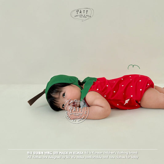 (現貨✨) ikii - Strawberry Swimsuit Set 士多啤梨泳衣套裝 - FLO | FLOWERKKOCH