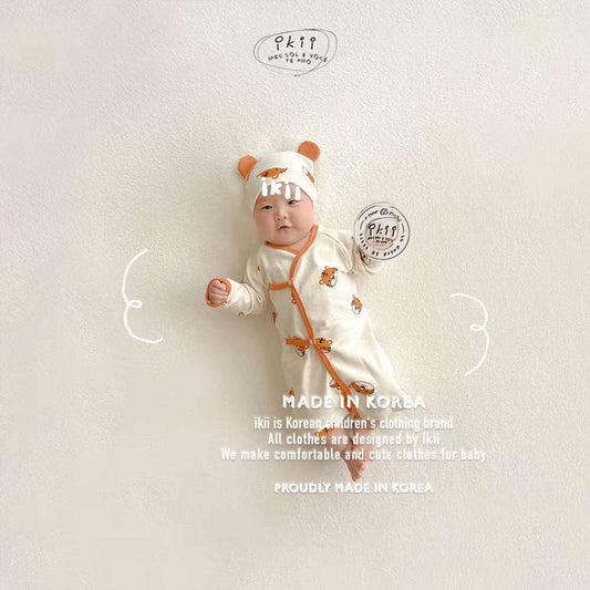 (現貨✨) ikii - Tiger Newborn Set 老虎仔初生套裝 (連帽) - FLO | FLOWERKKOCH