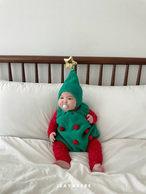 韓國童裝 25秋冬 | JE25407 Tree 2-set (Suit+Hat)