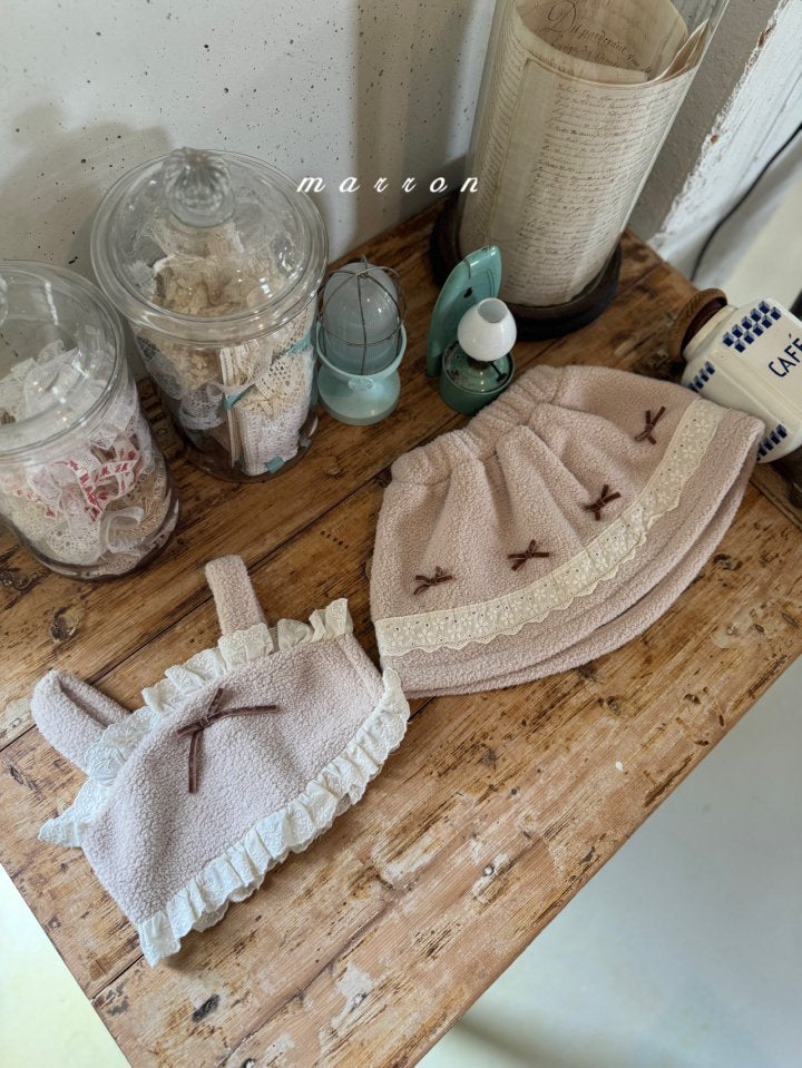 韓國童裝 25秋冬 | MA25446 RIBBON FUR BUSTIER (BABY & KIDS)