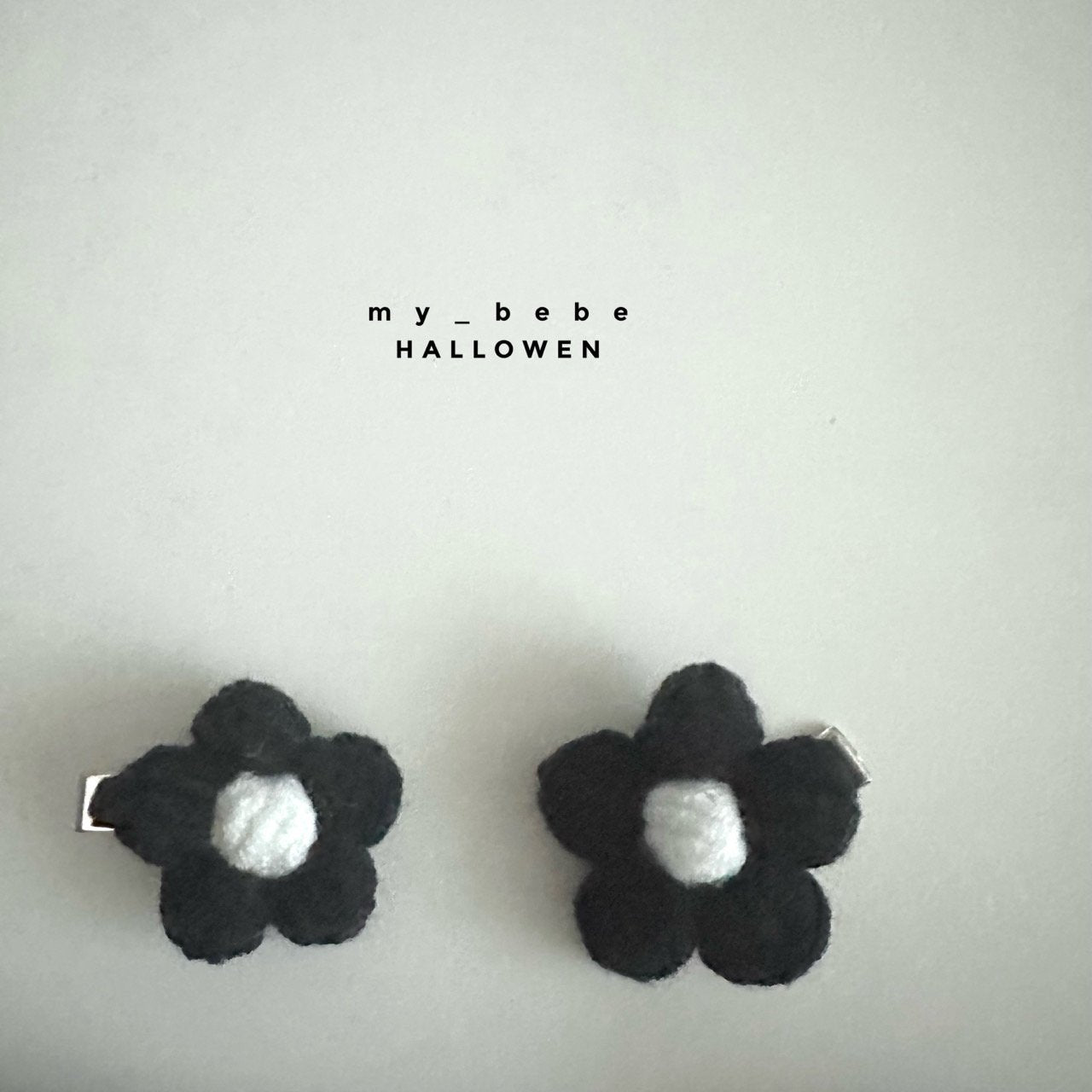 Halloween 萬聖節系列 > mybebe Halloween black flower hairpin (handmade)