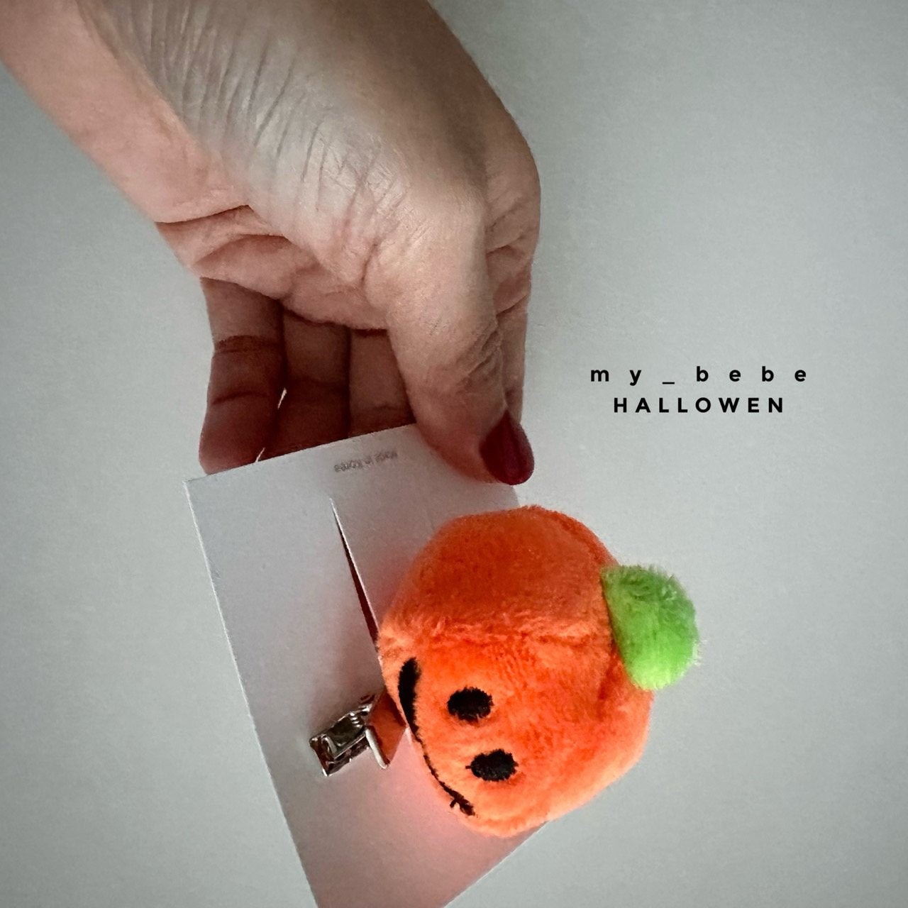 Halloween 萬聖節系列 > mybebe Halloween pumpkin hairpin (1ea)