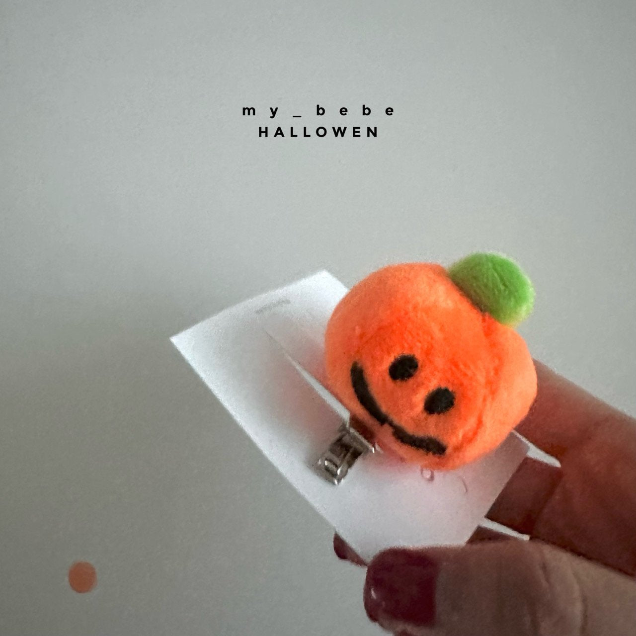 Halloween 萬聖節系列 > mybebe Halloween pumpkin hairpin (1ea)