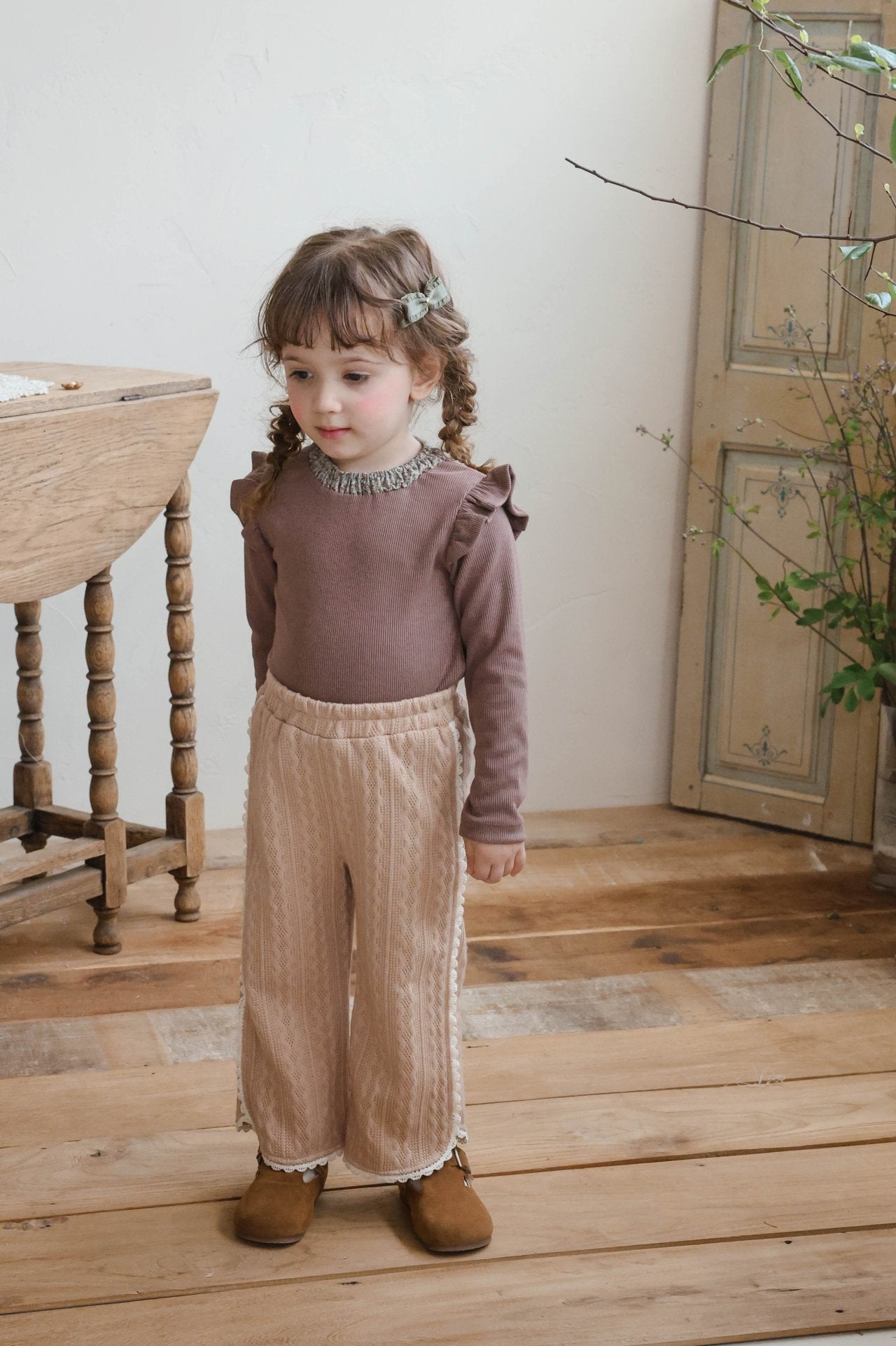 韓國童裝 25秋 | FU25319 Jai knit pants