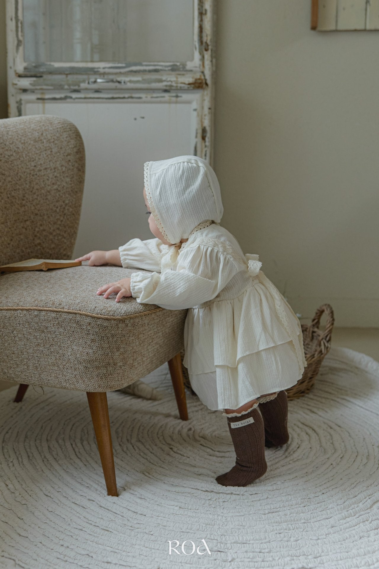 韓國童裝 25秋 | RO25313 Amber Baby Suit with Bonnet