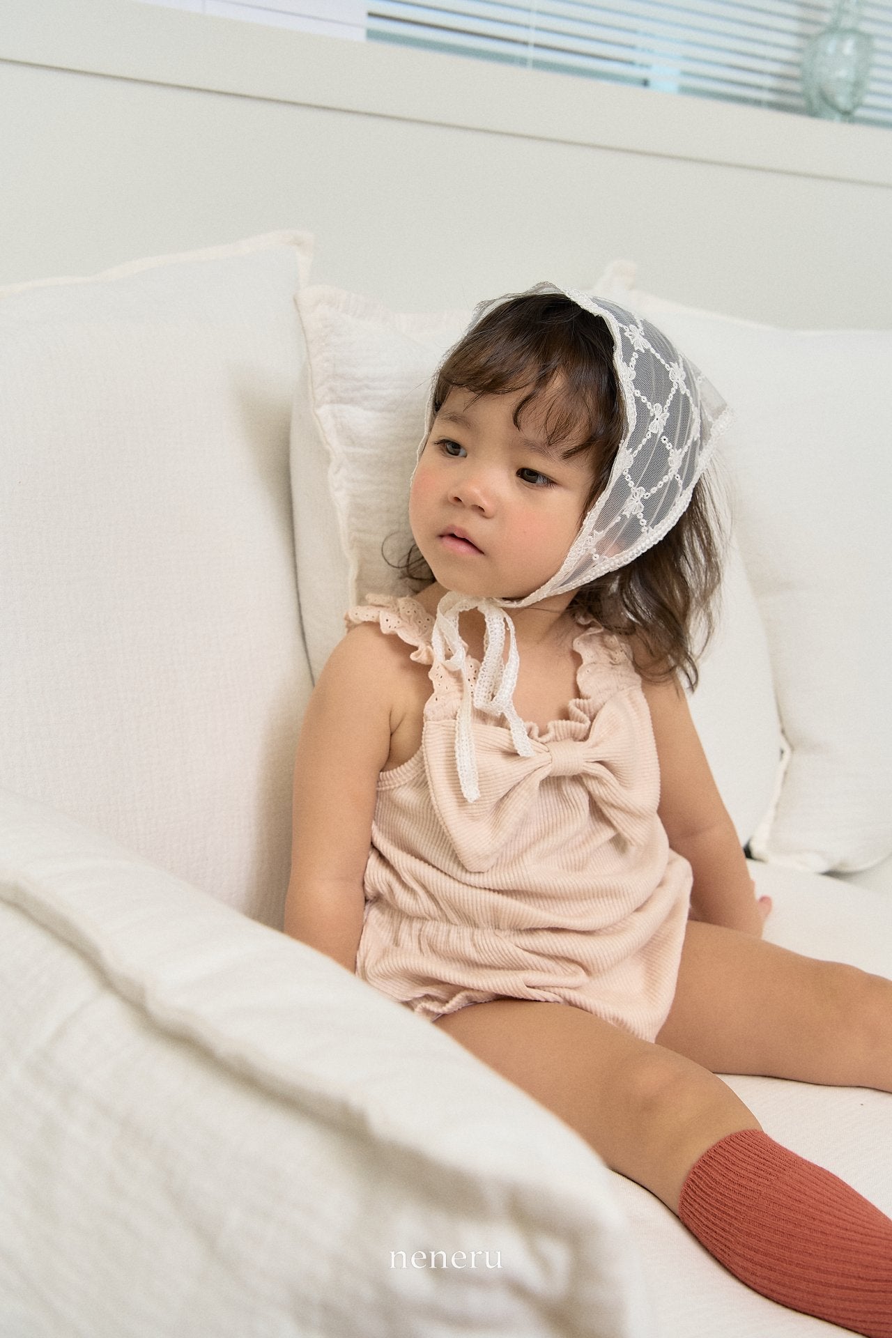 現貨▷ 韓國童裝 25夏 | NU25201 Ribbon Romantic Baby Suit