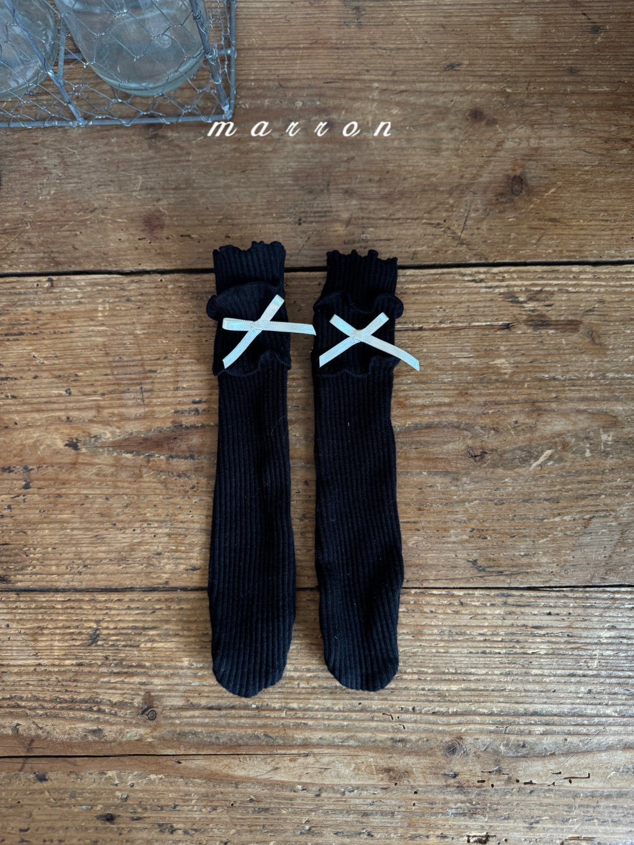 韓國童裝 25秋 | MA25308 Ribbon Socks