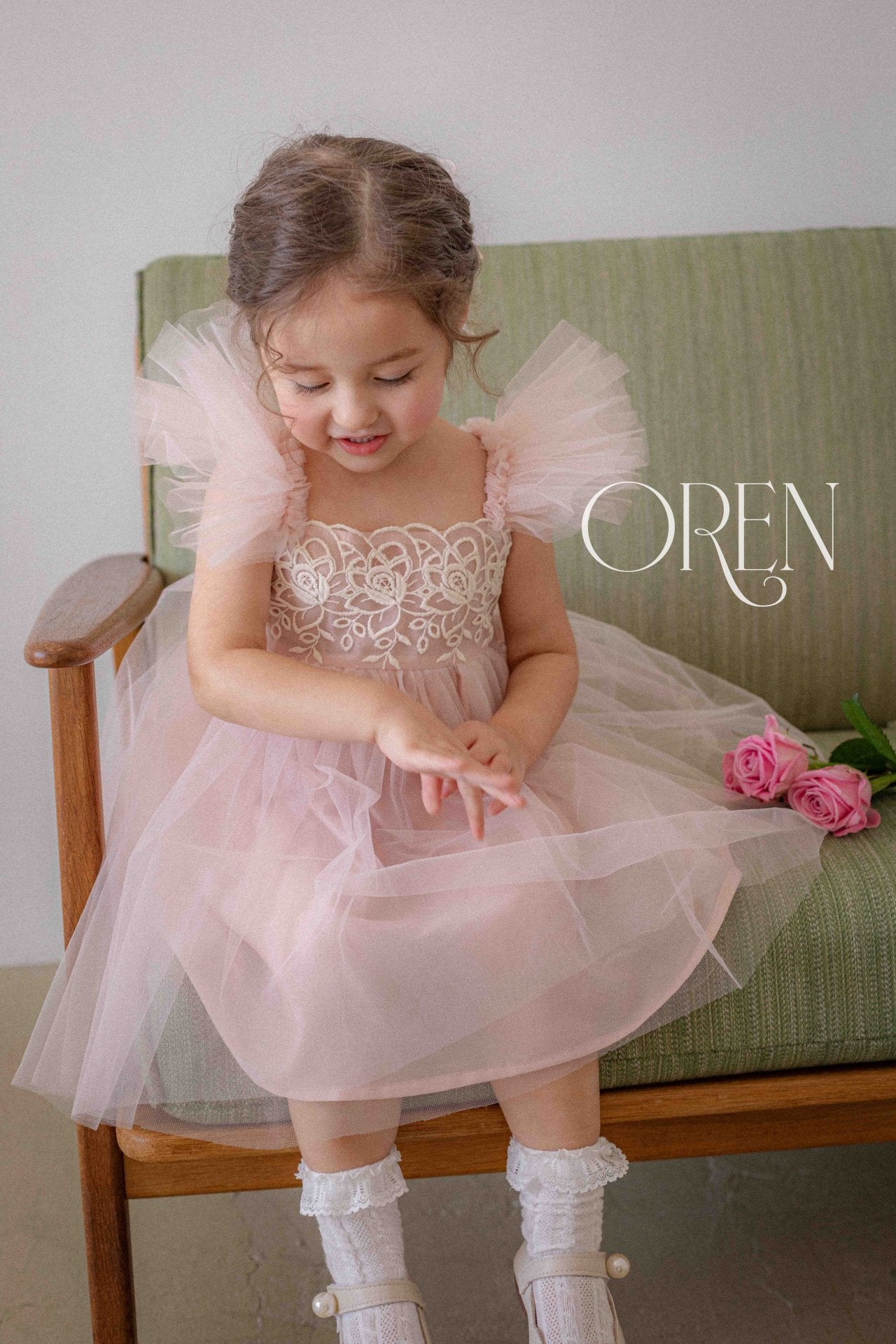 現貨▷ 韓國童裝 25夏 | OR252017 KAREN DRESS 2歲之選 (90-100cm)