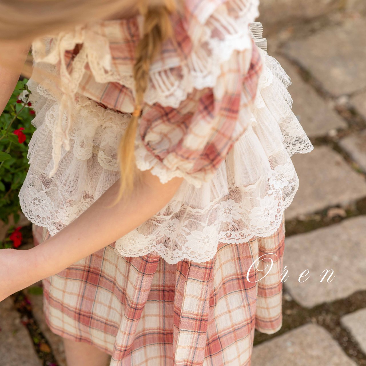 現貨▷ 韓國童裝 25夏 | OR25292 Lace Apron (baby & kids)