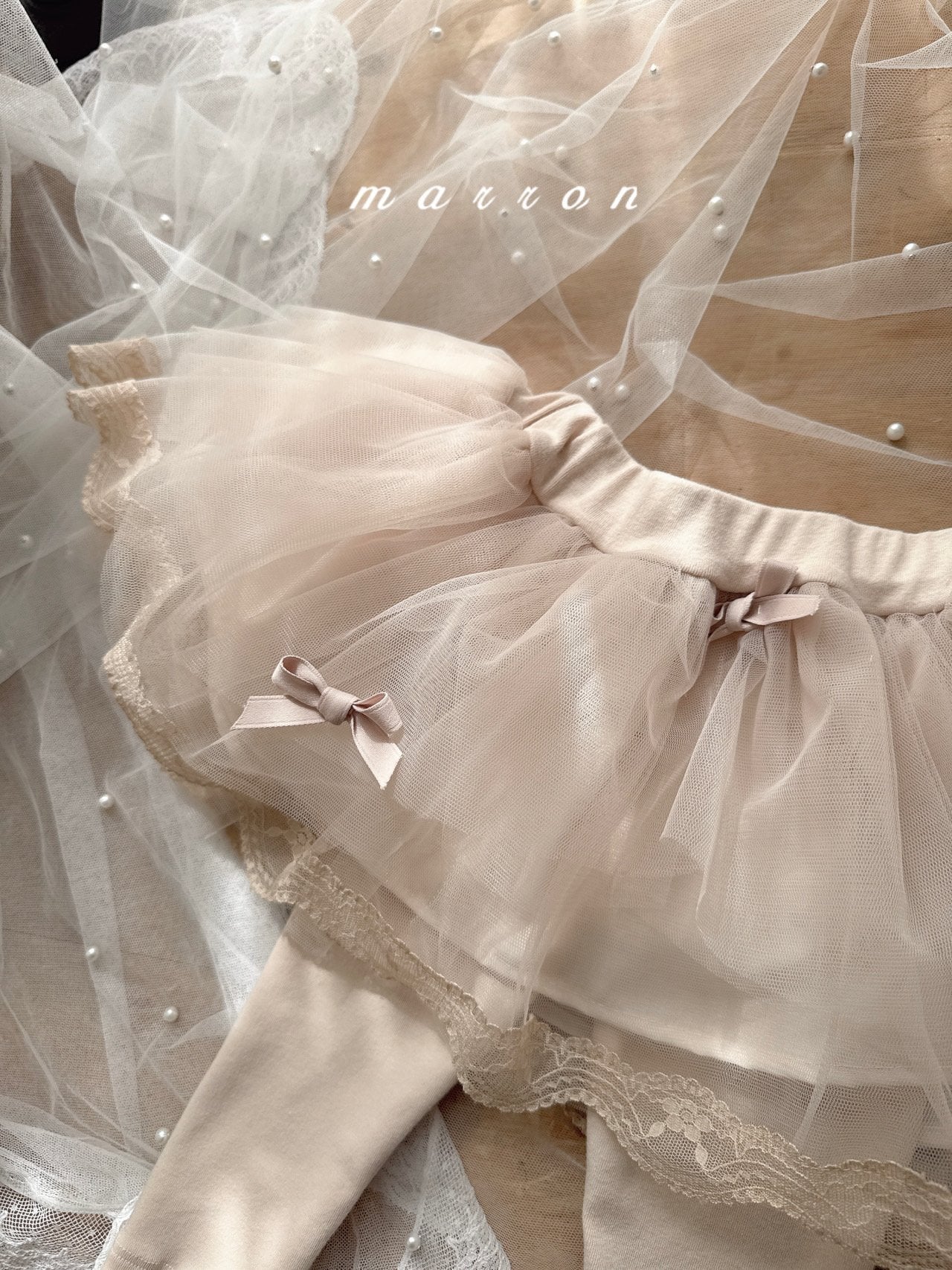 韓國童裝 25秋 | MA25353 Ribbon Tutu Leggings (Baby & Kids)