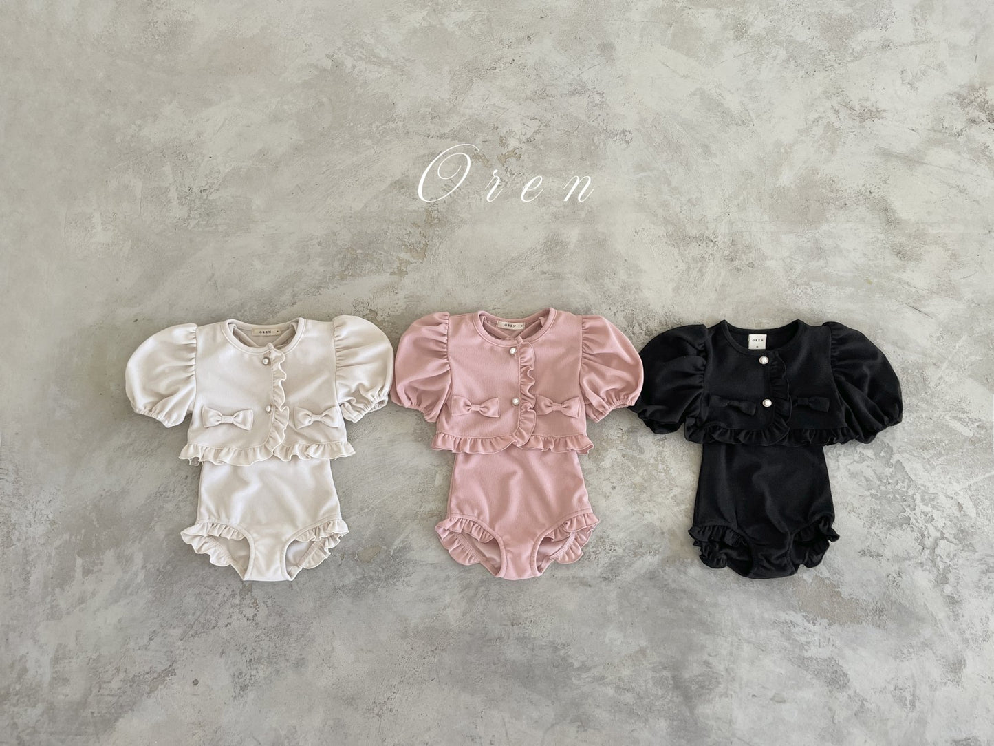 韓國童裝 Swimwear🩱🛟 OR25278 Mom and kids Swimsuit set