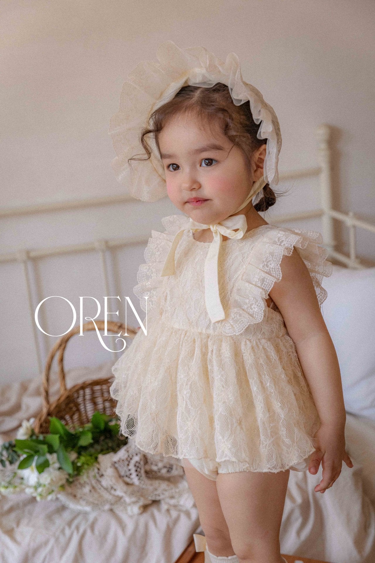 現貨▷ 韓國童裝 25夏 | OR25250 Jenny Lace Baby Suit 1歲生日 / Cake smash