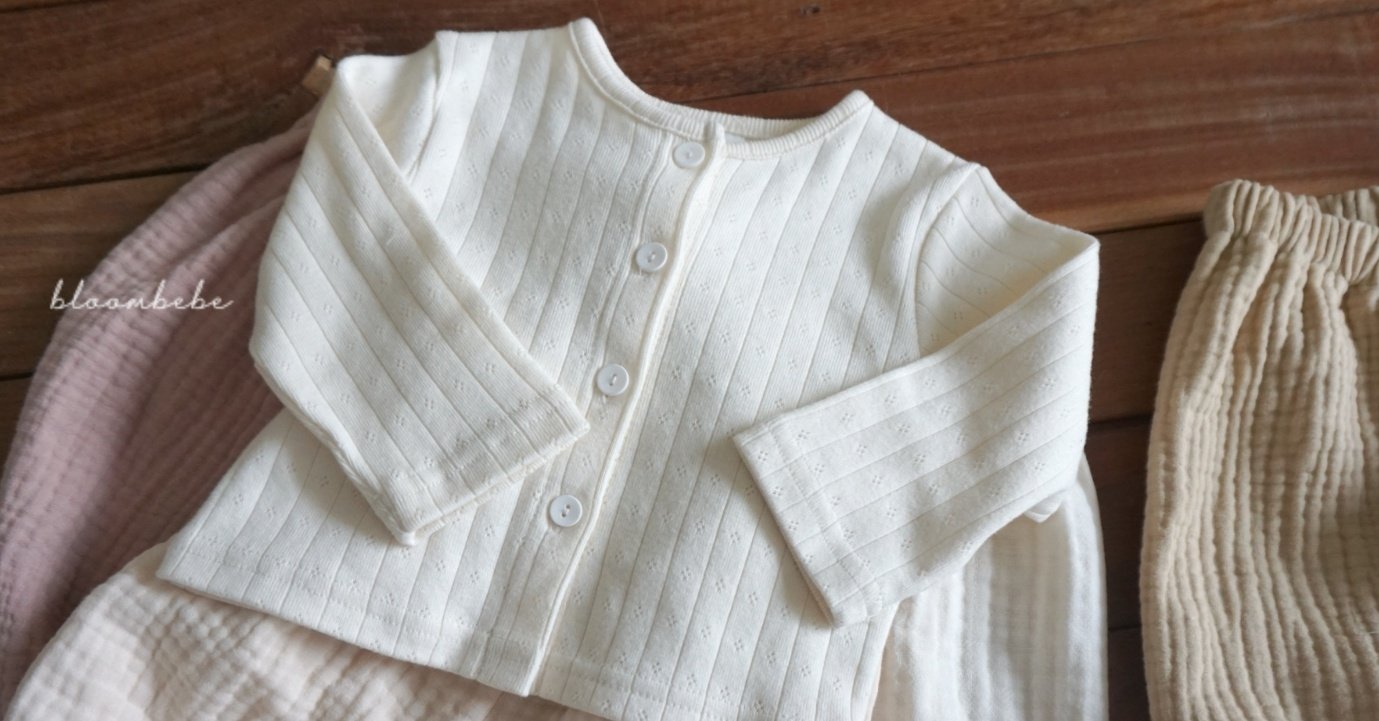 現貨▷ 韓國童裝 25春 | Cotton Eyelet Cardigan #2件減$20