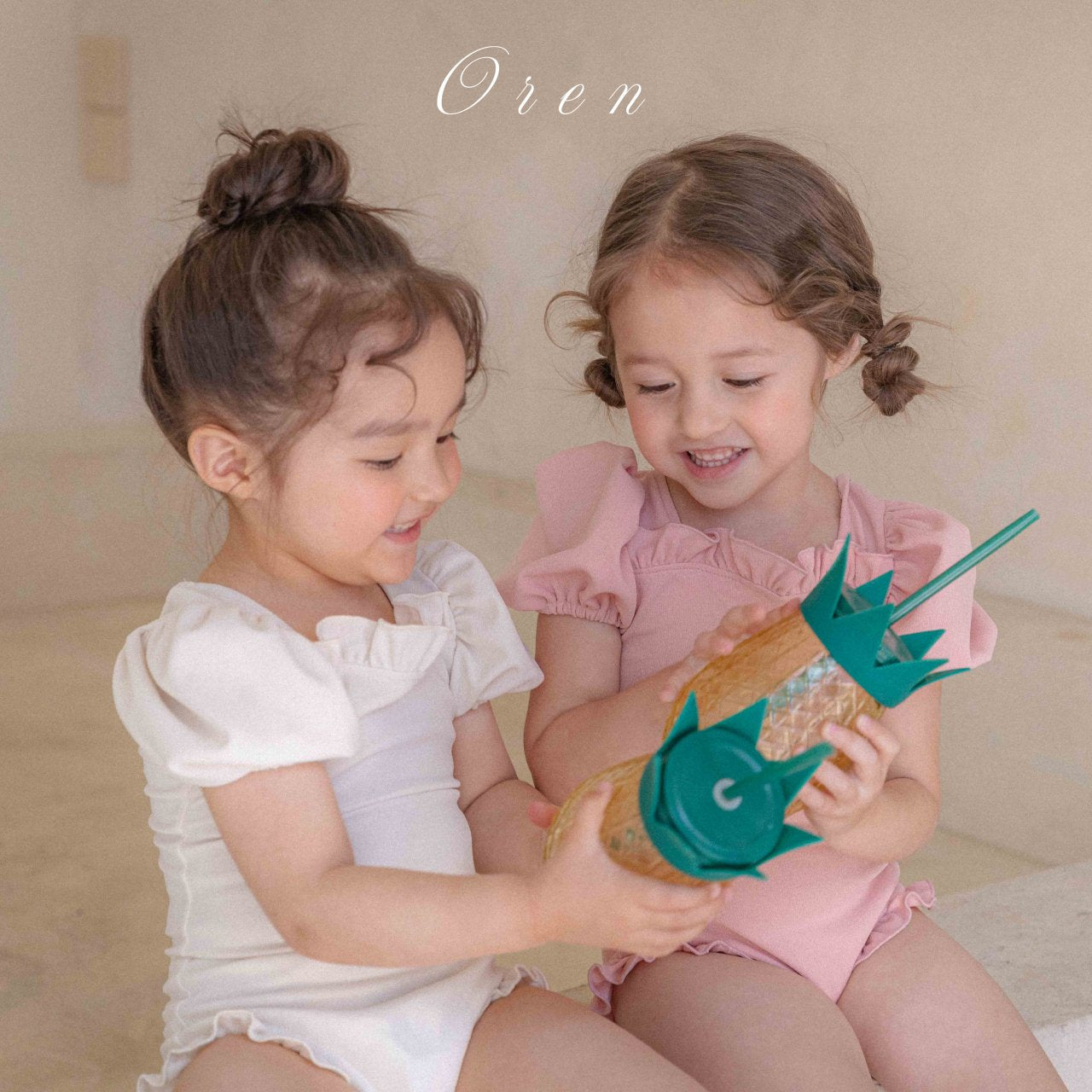 韓國童裝 Swimwear🩱🛟 OR25278 Mom and kids Swimsuit set