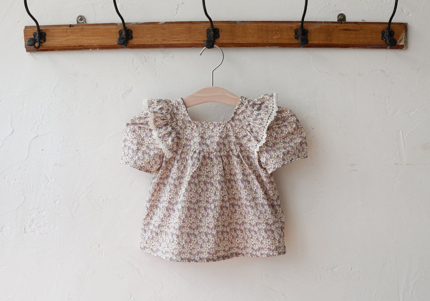 韓國童裝 25夏 | FU25203 Floral Blouse