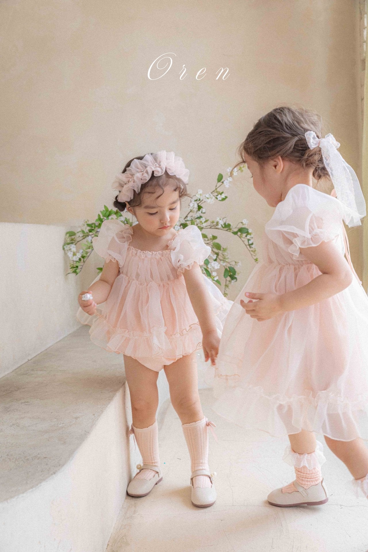 現貨▷ 韓國童裝 25夏 | OR252104 Coco Blush Kids Dress & Baby Suit