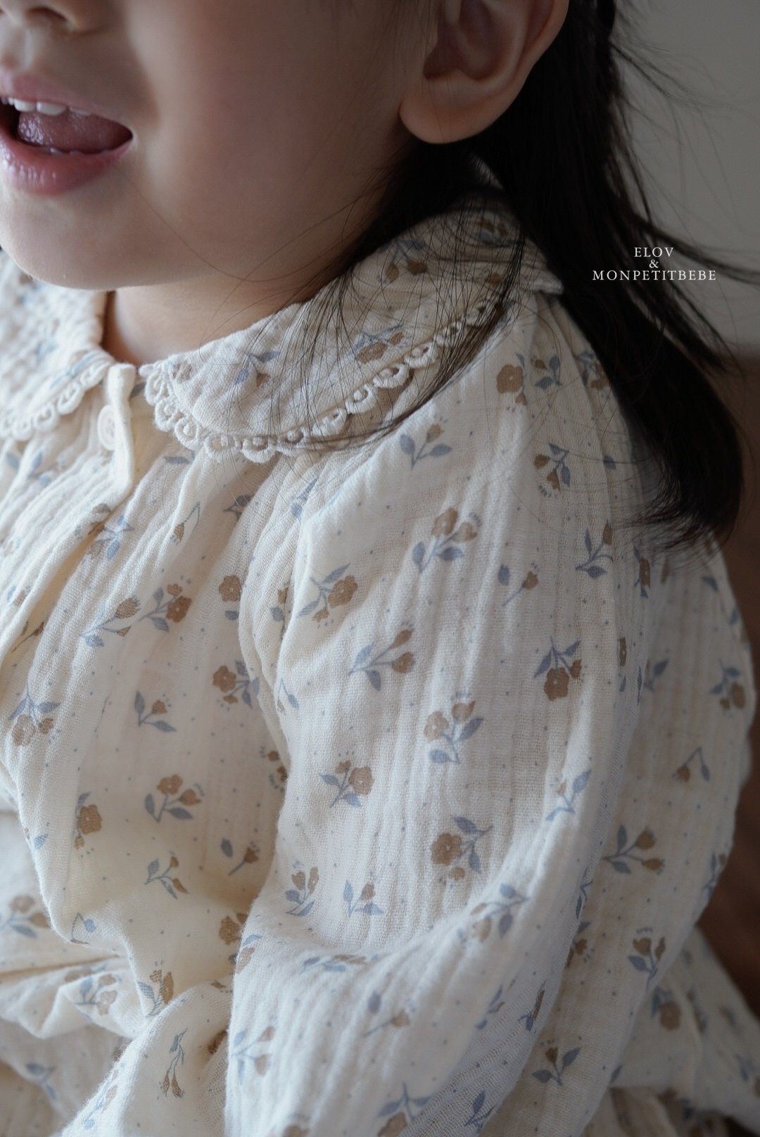 韓國童裝 25秋 | MP25309 Floral Top and Bottom Set (Baby)