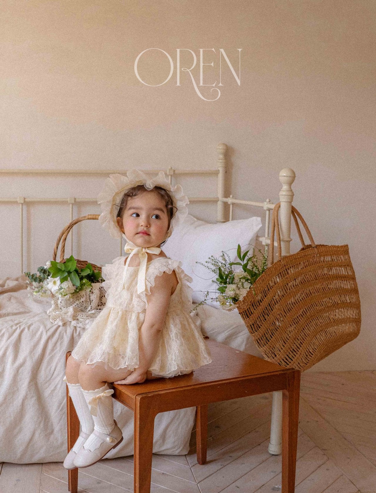 現貨▷ 韓國童裝 25夏 | OR25250 Jenny Lace Baby Suit 1歲生日 / Cake smash