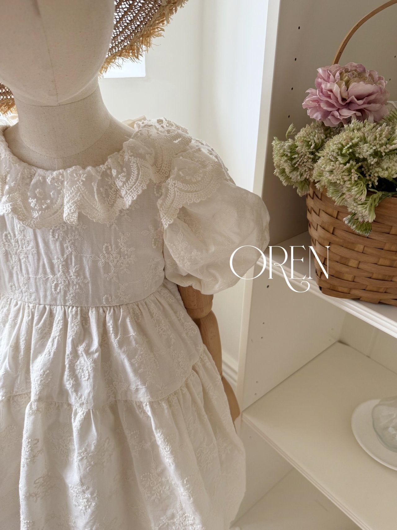 現貨▷ 韓國童裝 25夏 | OR25258 Lyla Lace Kids Ops (90)