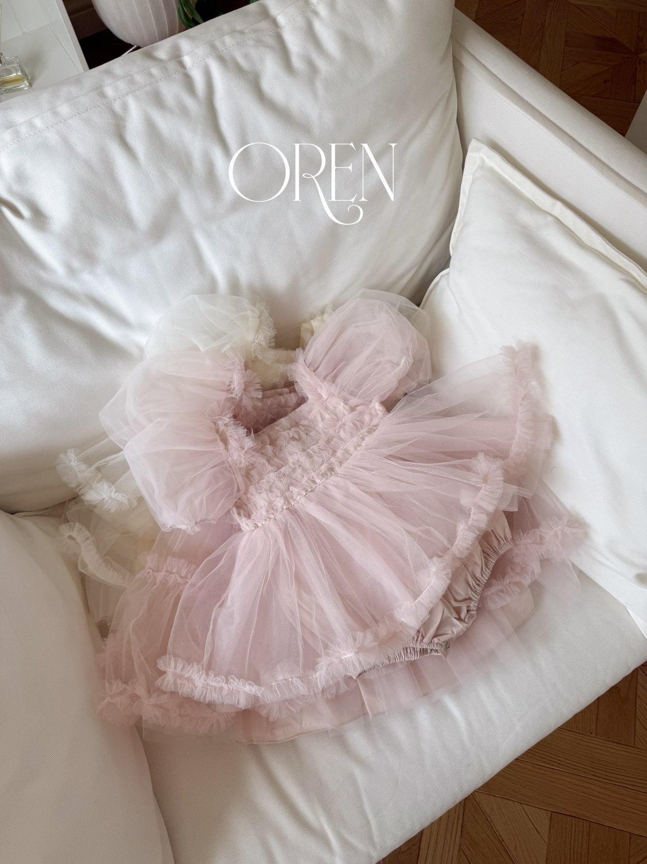 現貨▷ 韓國童裝 25夏 | OR25254 Bloom Sha Baby Suit 百日/一歲小公主之選 (75~80cm)