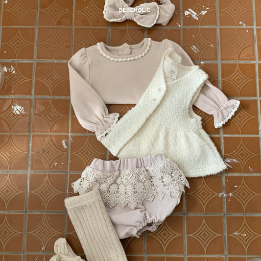 現貨▷ 韓國童裝 24秋冬 | BEBEHOLICS FLORAL BLOOMERS 冬季厚料