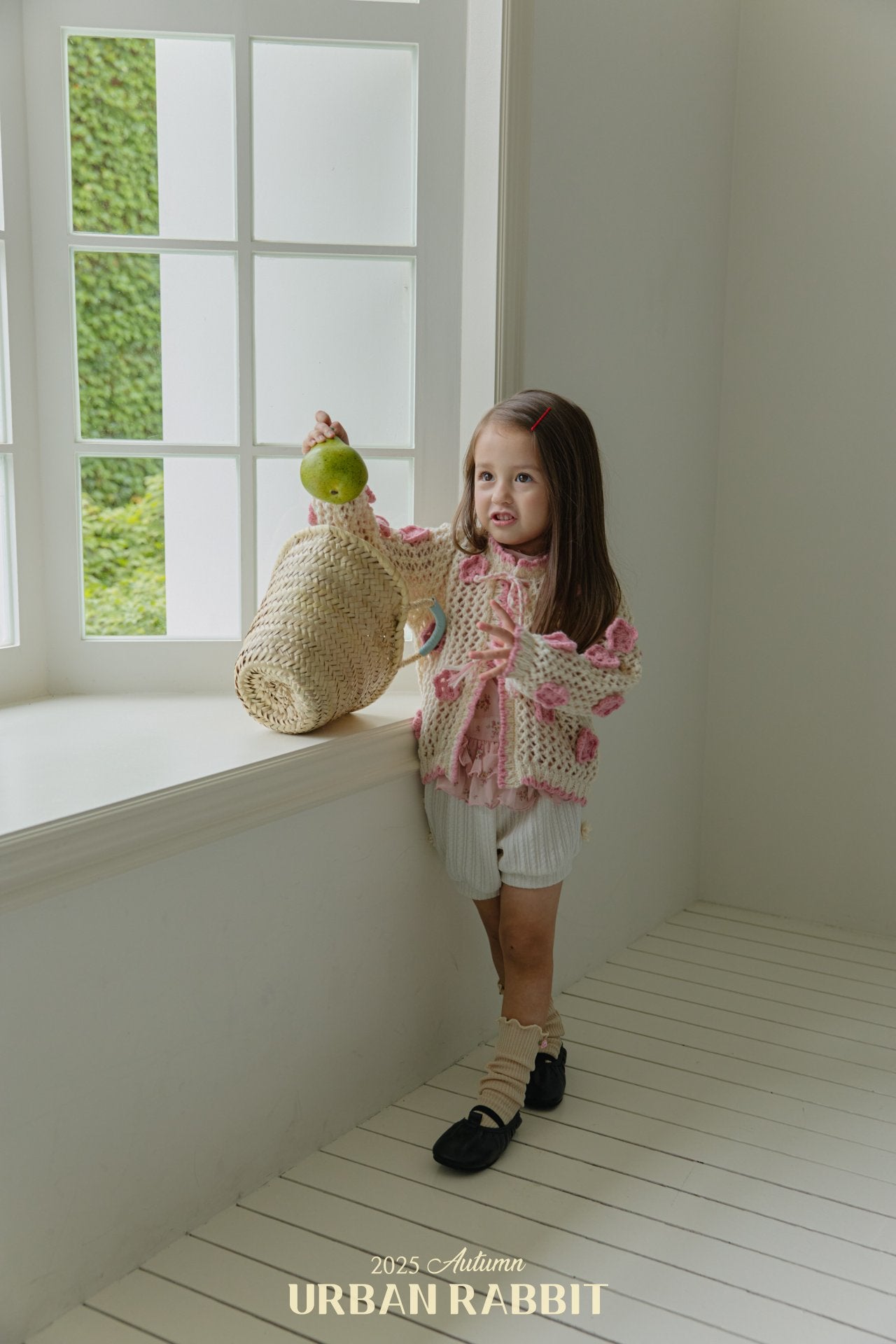 韓國童裝 25秋 | UR25310 flower cancan blouse