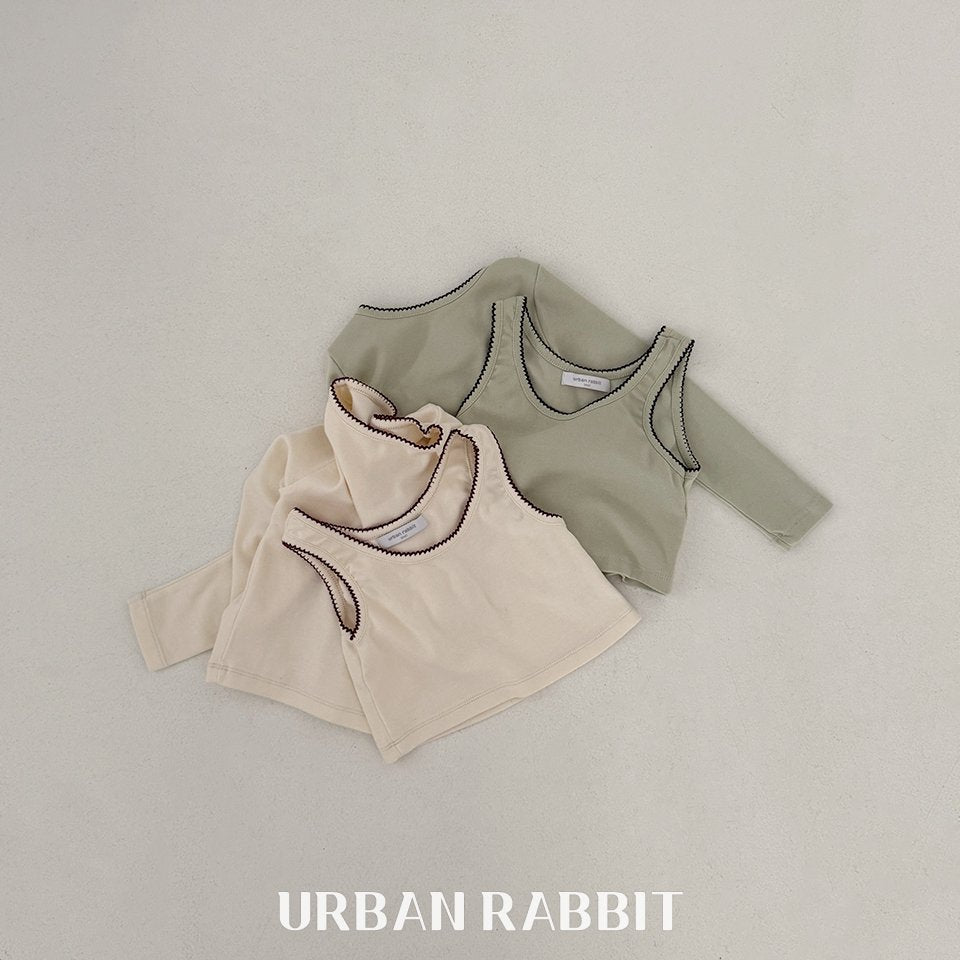 韓國童裝 25秋 | UR25309 Sleeveless Tee + Tee Set