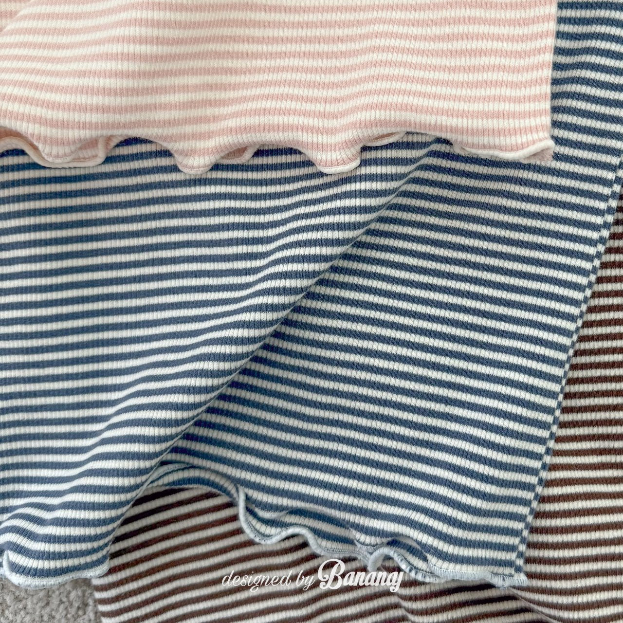 韓國童裝 25秋 | BJ25340 Kids Stripe Tee