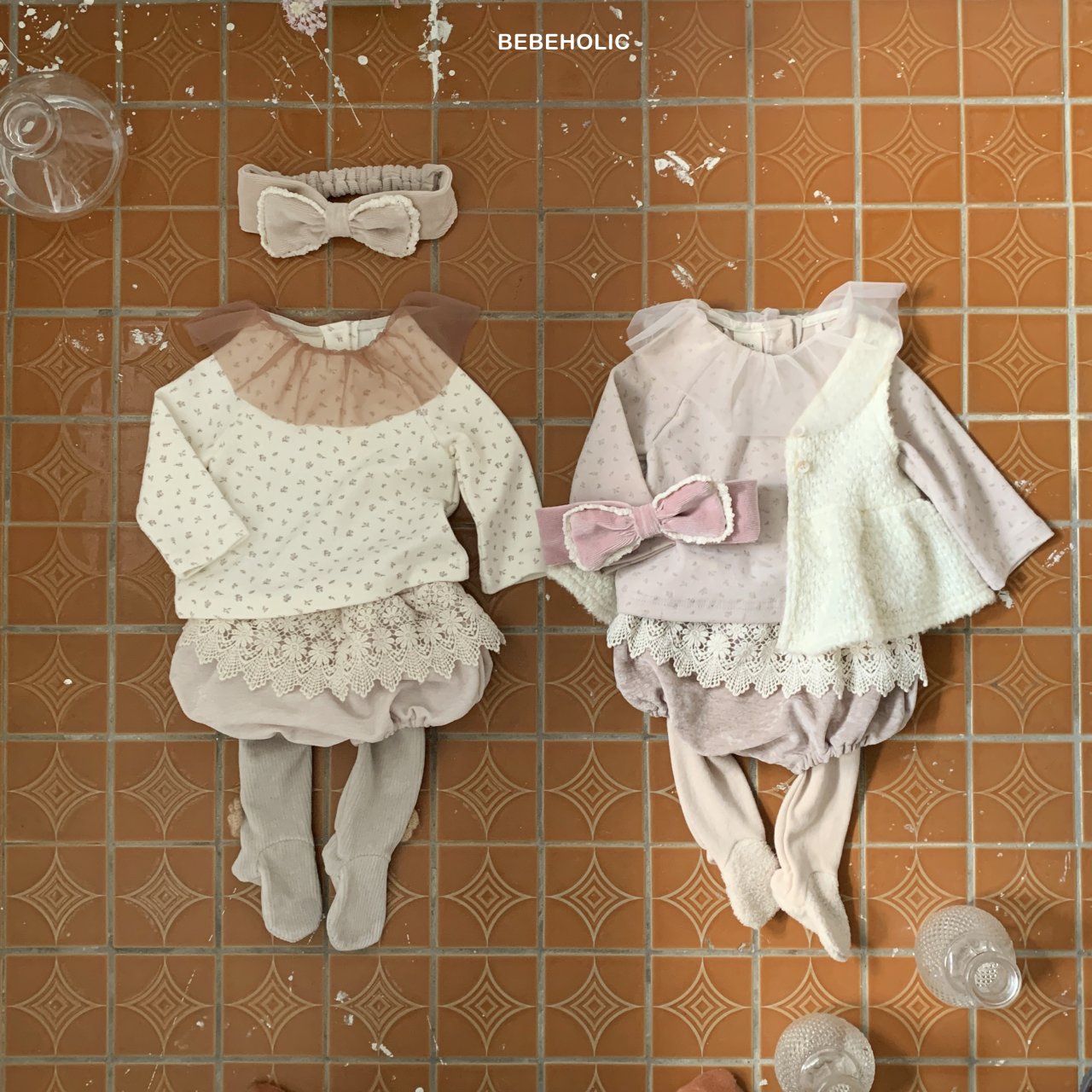 現貨▷ 韓國童裝 24秋冬 | BEBEHOLICS LACE TEE (12M/18M)