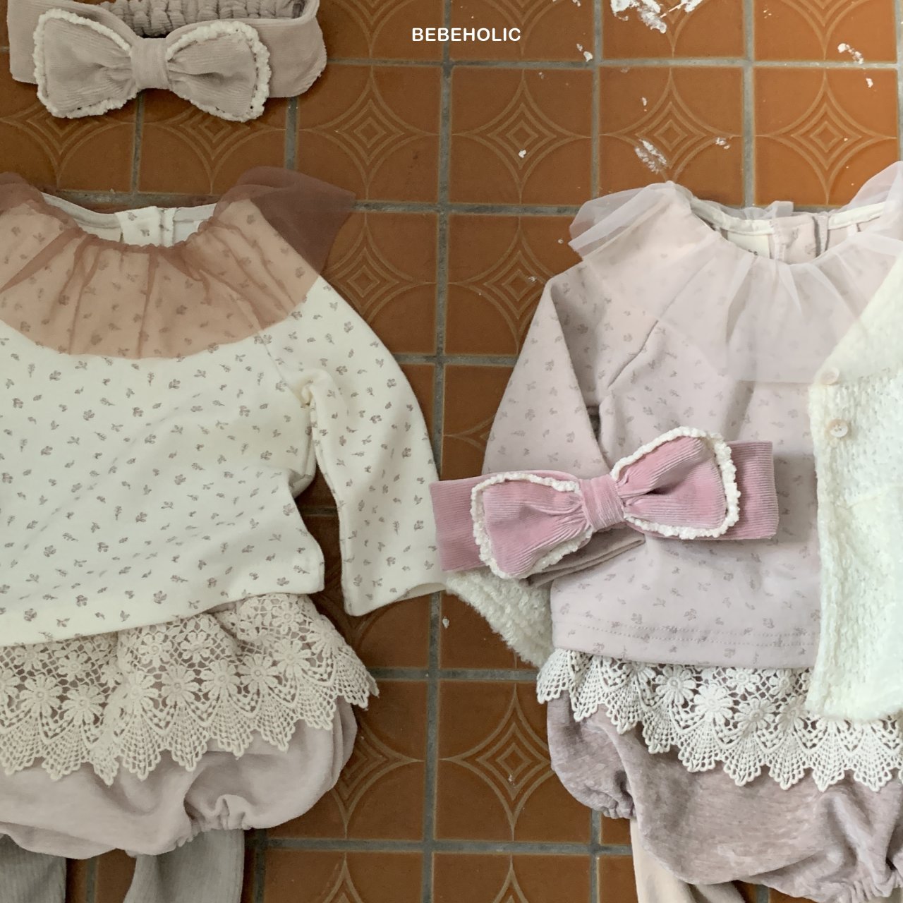 現貨▷ 韓國童裝 24秋冬 | BEBEHOLICS LACE TEE (12M/18M)
