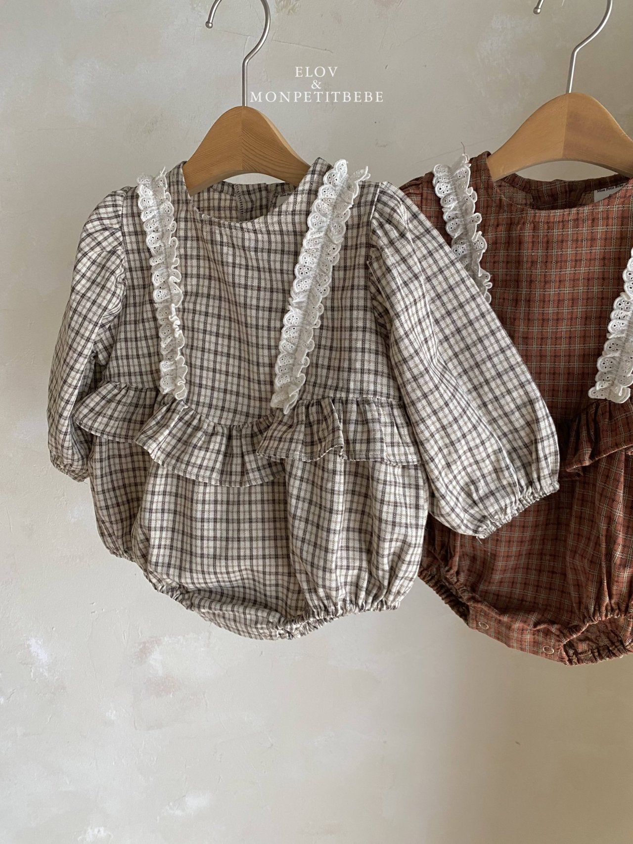 韓國童裝 25秋 | MP25305 Checkered Baby Suit