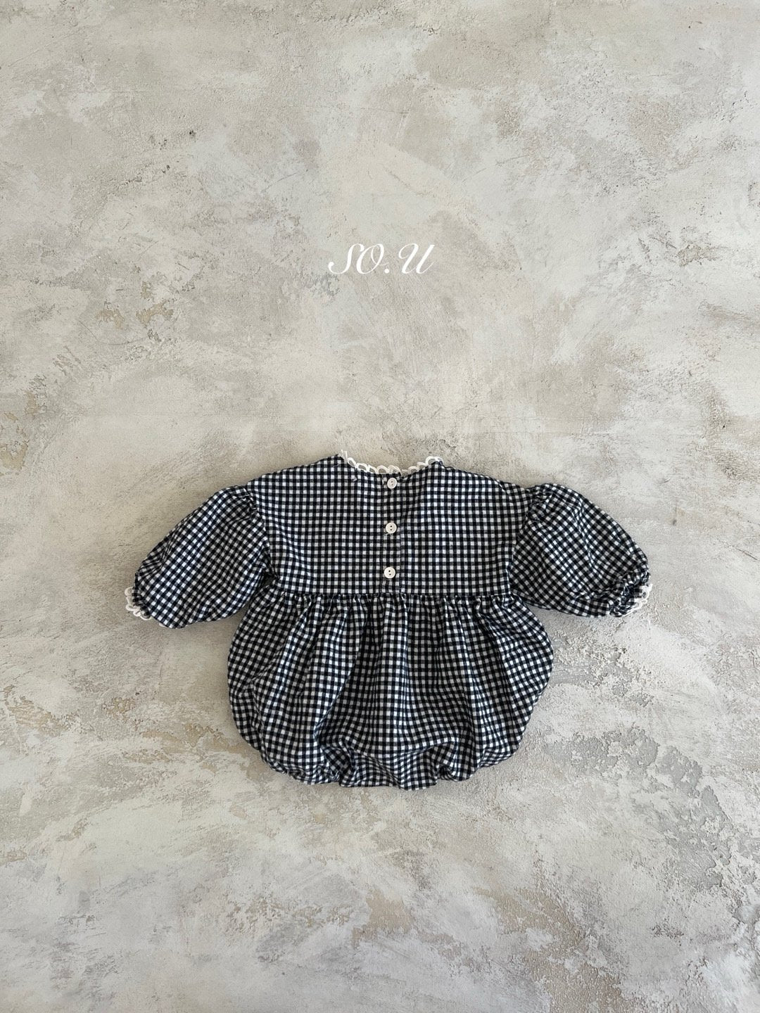 韓國童裝 25秋 | SO25301 CHECK BABY SUIT
