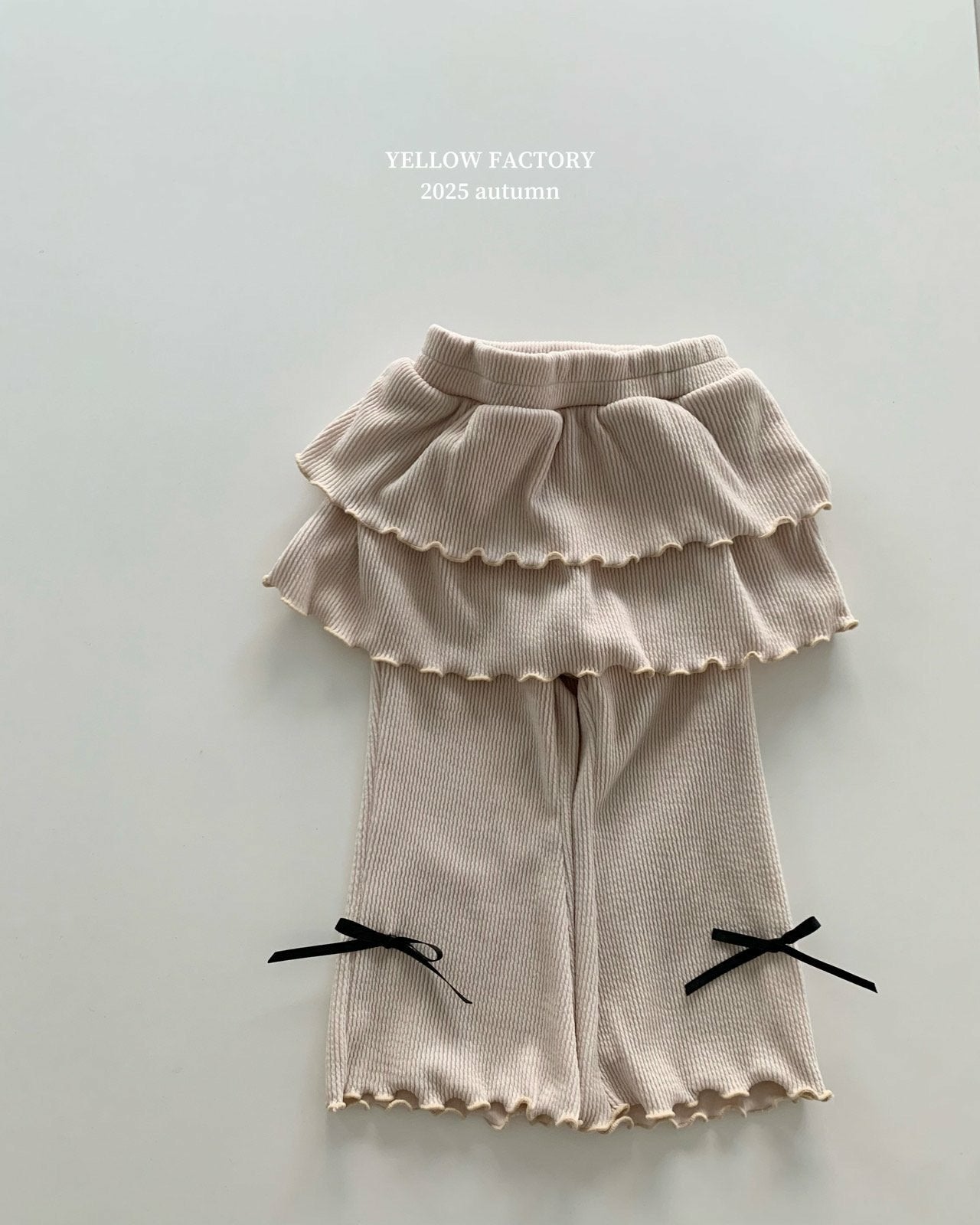 韓國童裝 25秋 | YF25307 Bubbly (Frill Ribbon Pants)