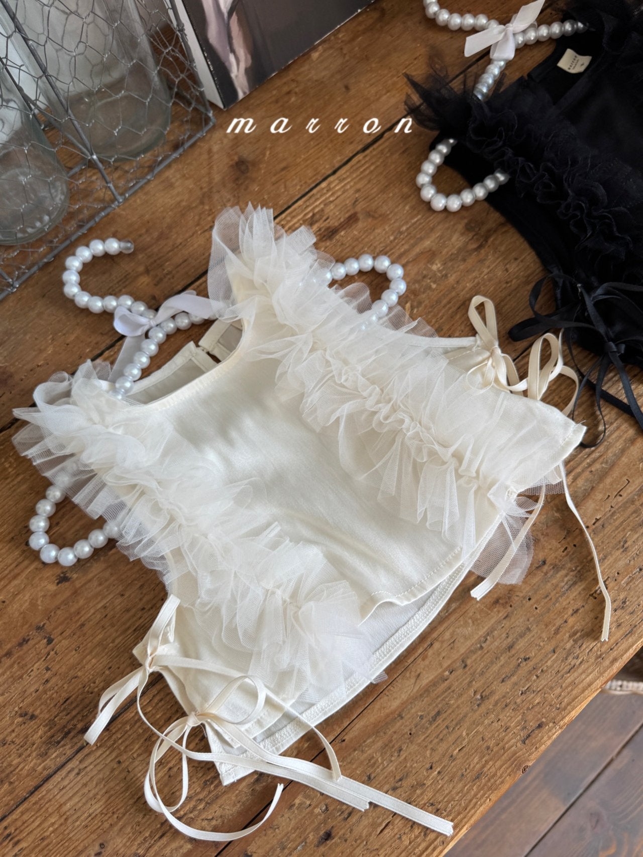 韓國童裝 25秋 | MA25350 Lace Vest (Baby & Kids)