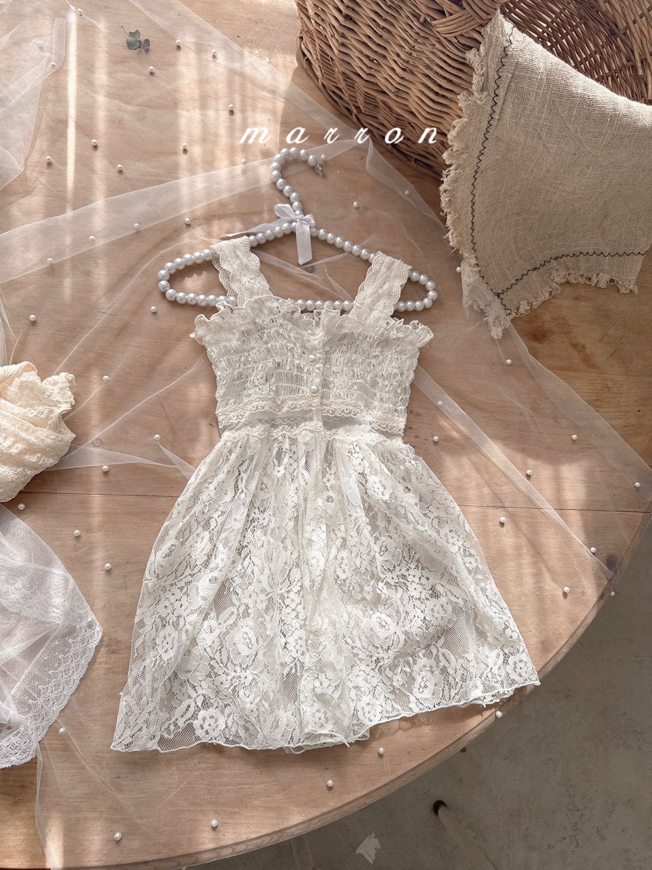 韓國童裝 25秋 | MA25356 Lace OPS (Baby & Kids)