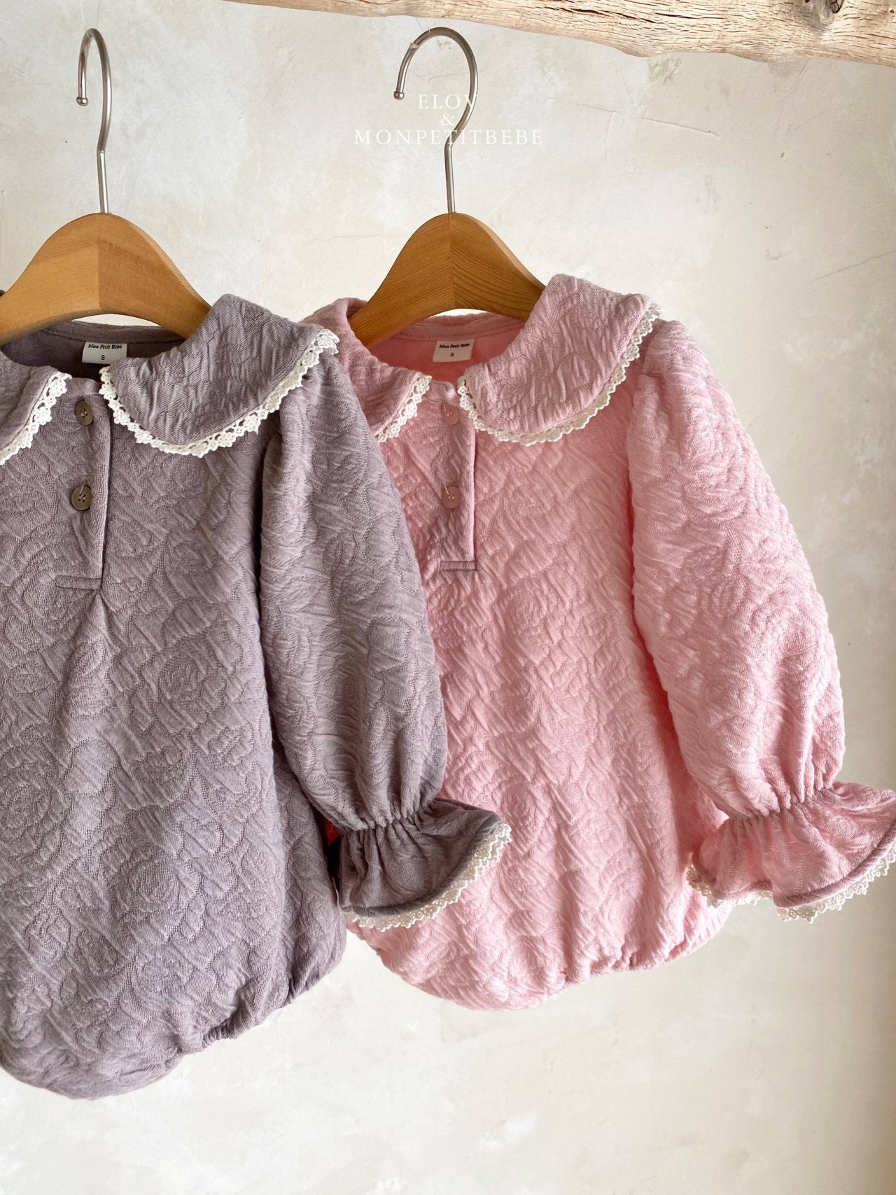 韓國童裝 25秋 | MP25307 Collar Buttons Baby Suit