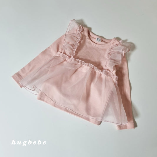 現貨▷ 韓國童裝 25秋 | HU25301 Lace Top