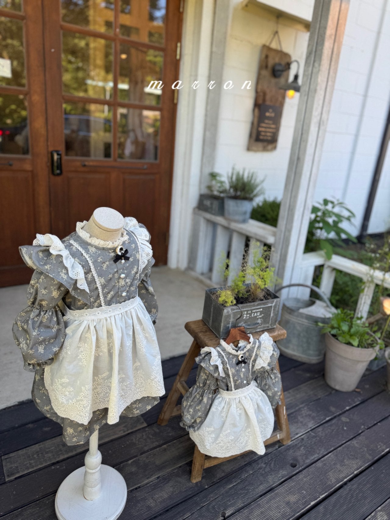 韓國童裝 25秋 | MA25309 Floral Apron