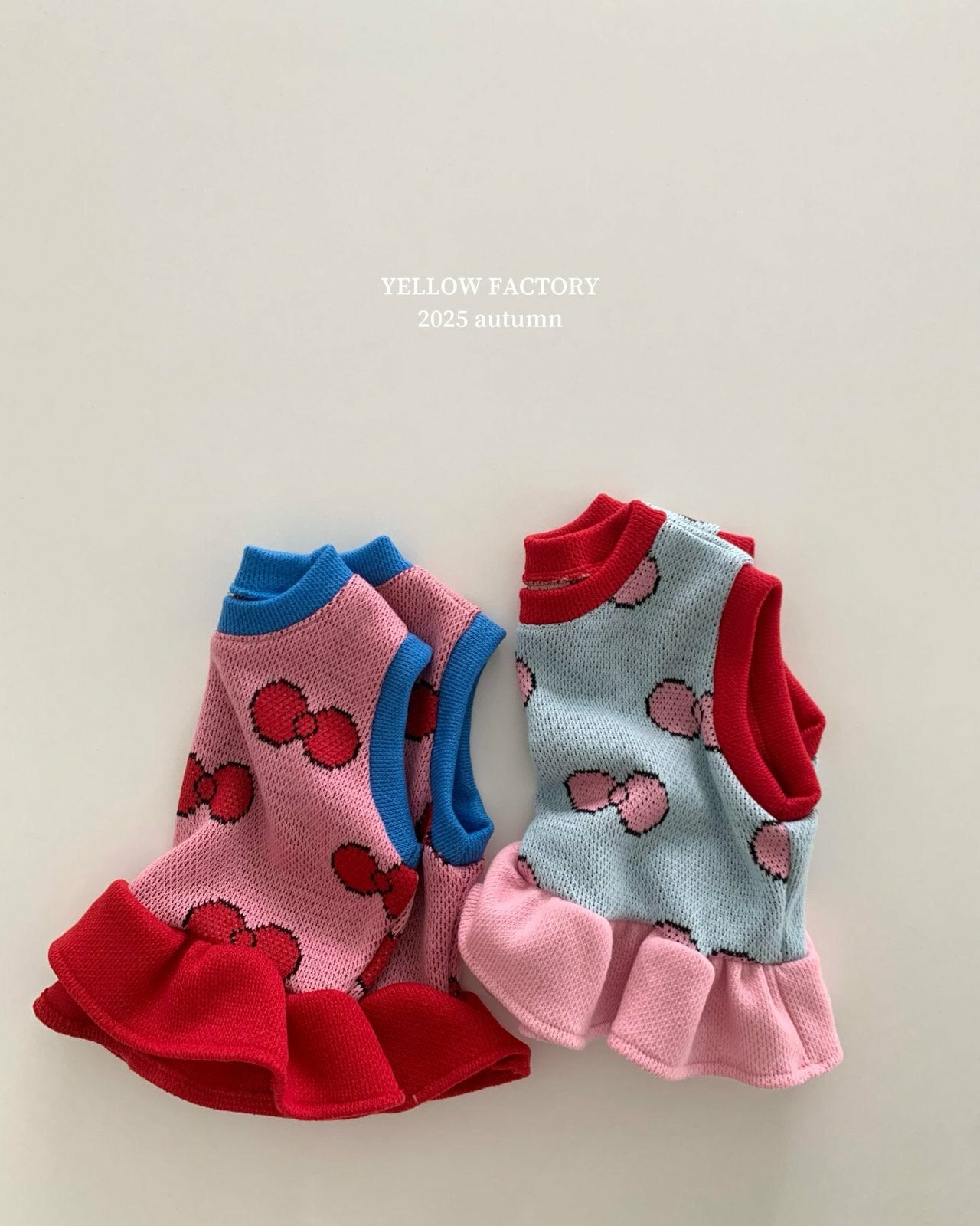 韓國童裝 25秋 | YF25322 Ribbon Vest (TOP)