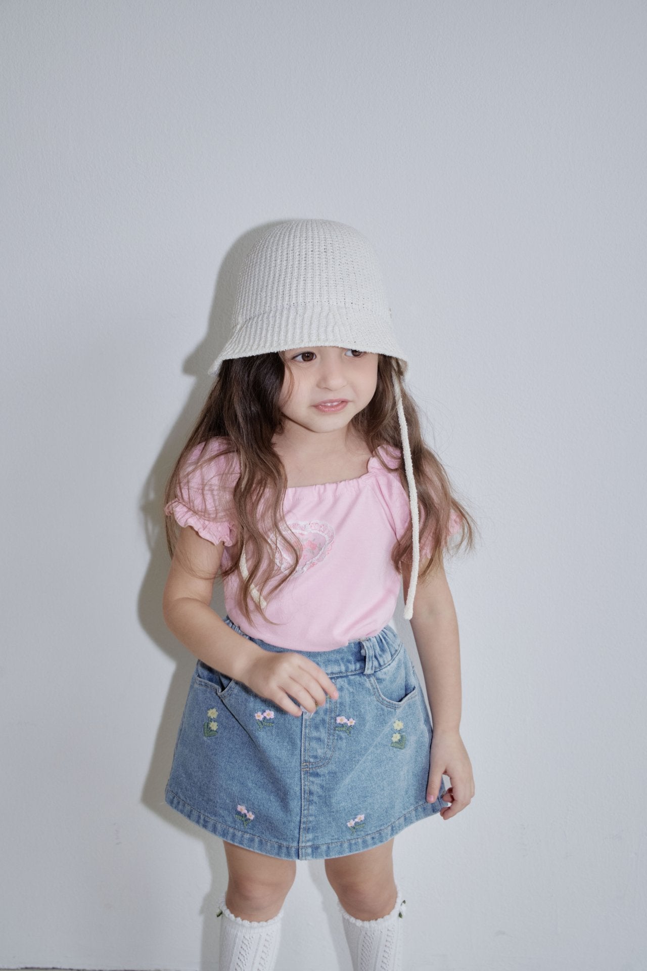 韓國童裝 26夏| MN15 Art Puff Tee 藝術泡泡袖T恤 (90-130cm)