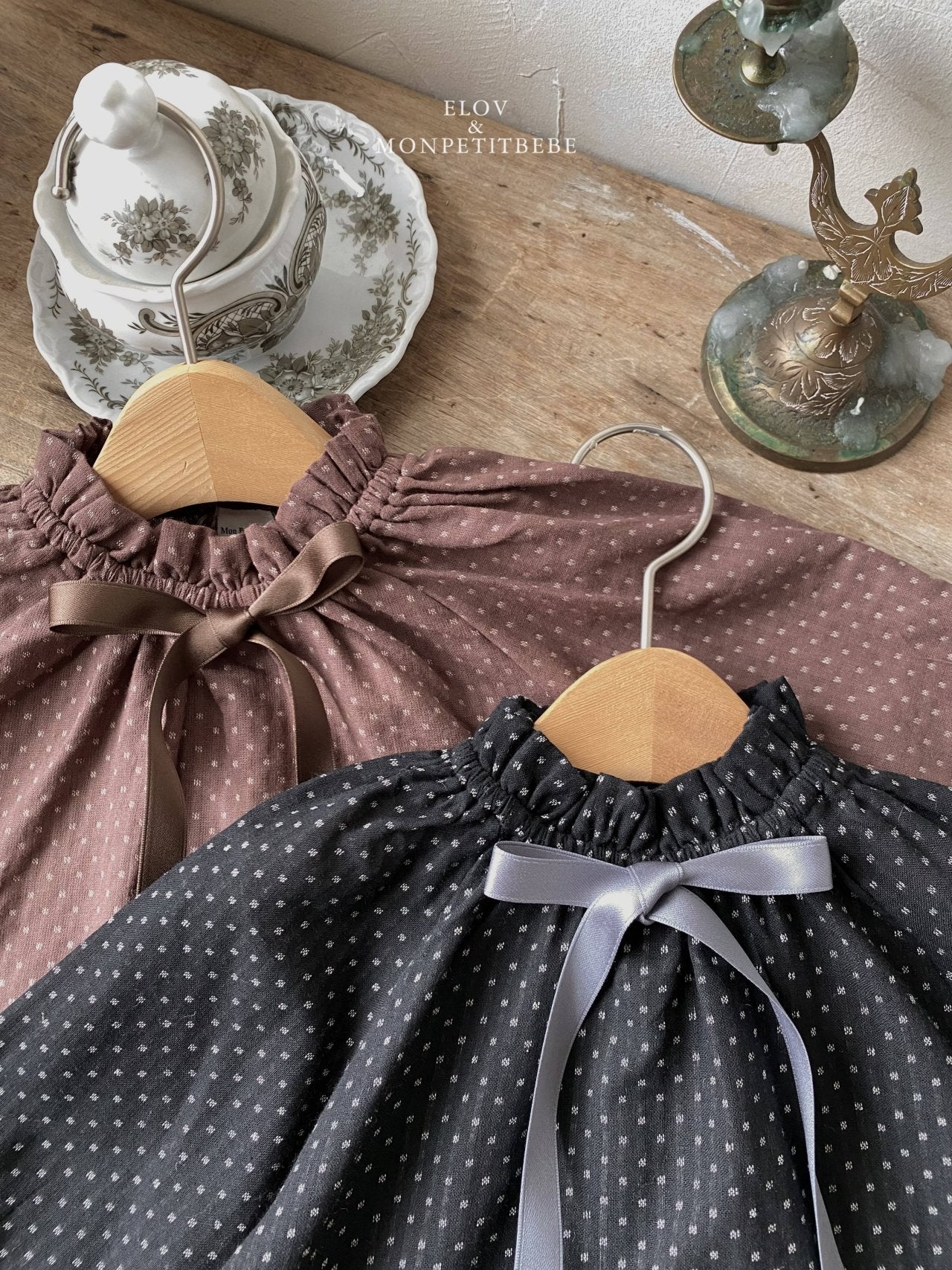 韓國童裝 25秋 | MP25308 Monpet Ribbon Baby Suit