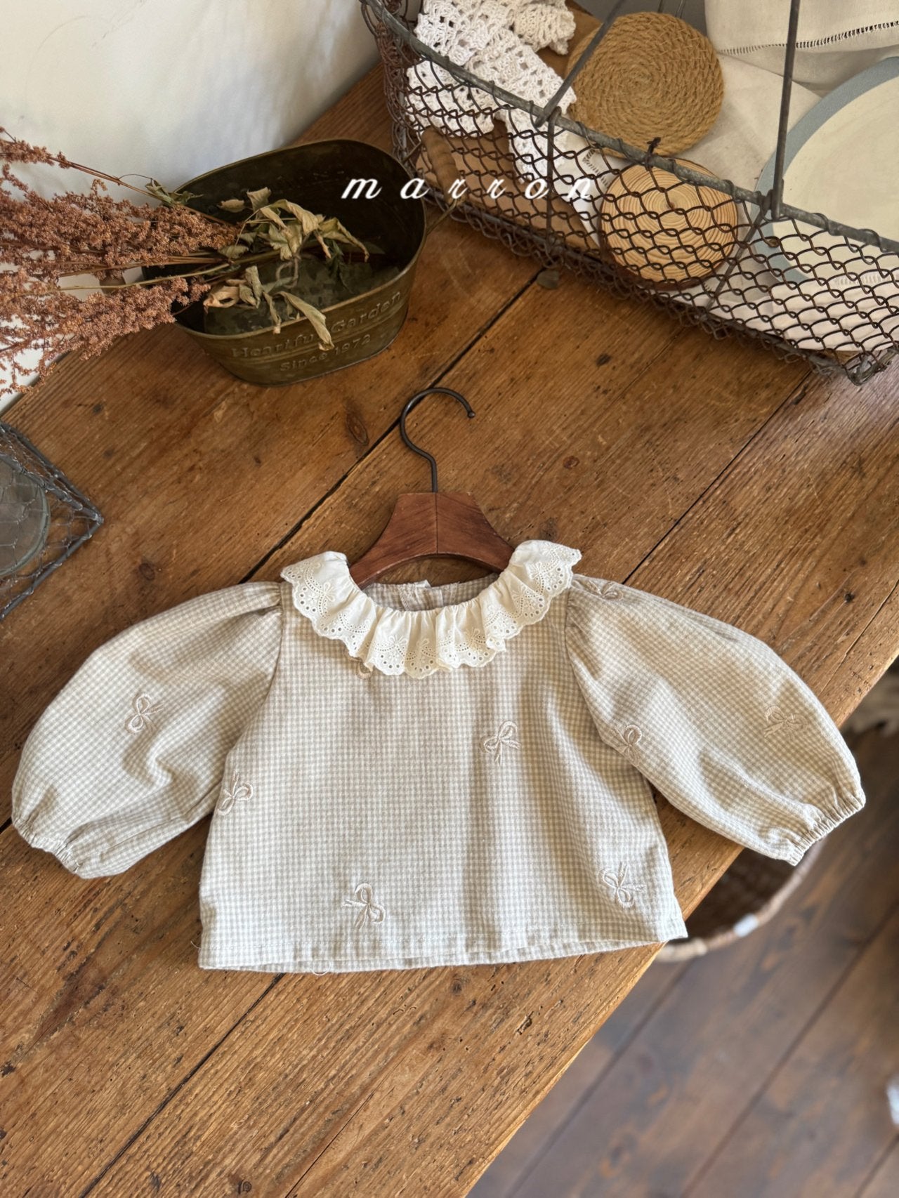 韓國童裝 25秋 | MA25317 BABY Blouse