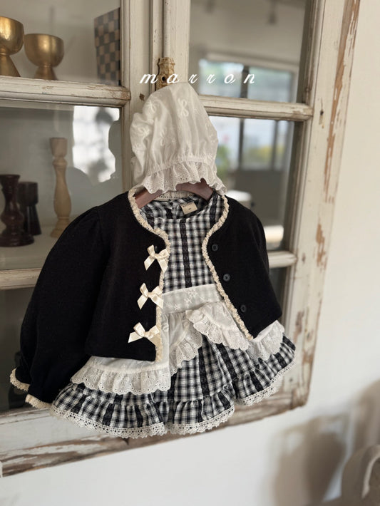 韓國童裝 25秋 | MA25335 Ribbon Cardigan (Baby & Kids)