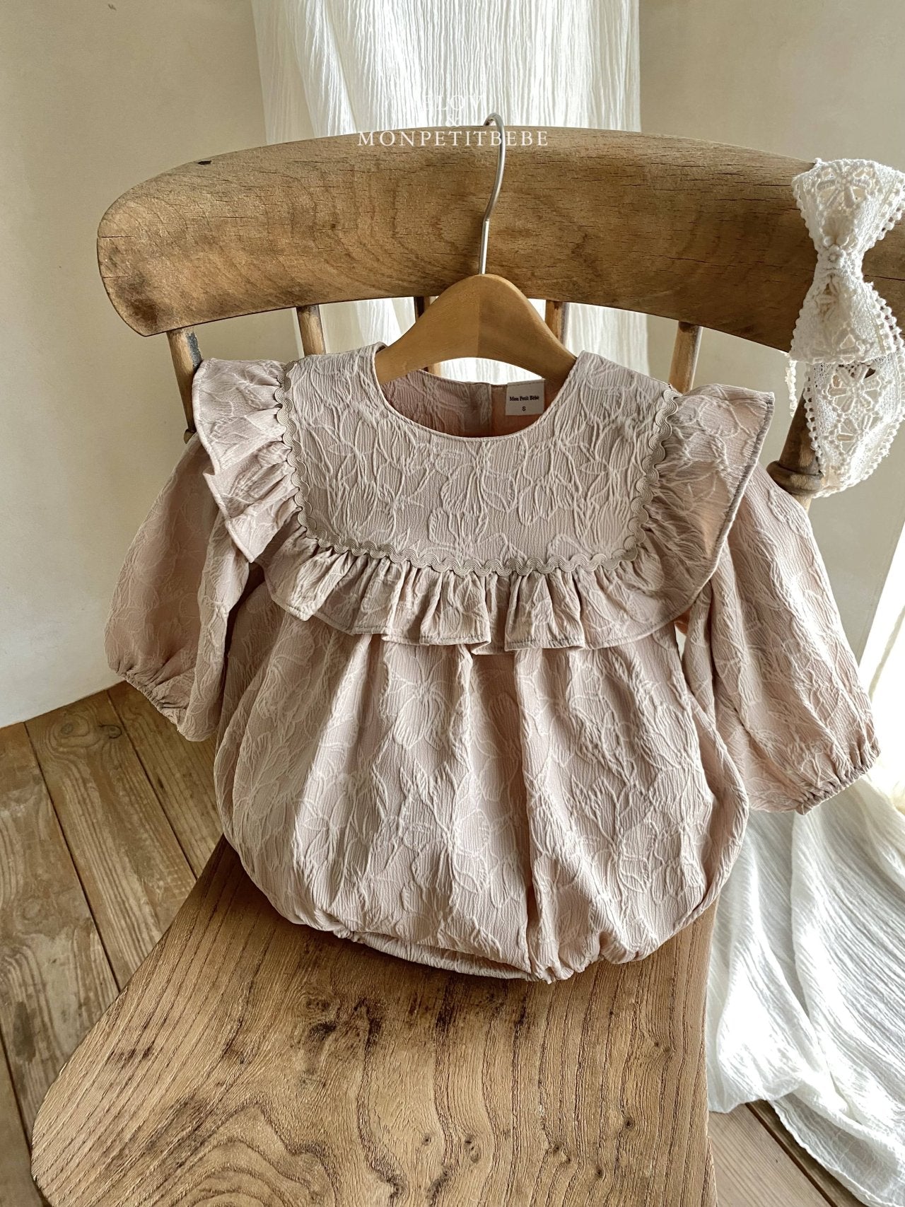 韓國童裝 25秋 | MP25306 Floral Parttern Baby Suit