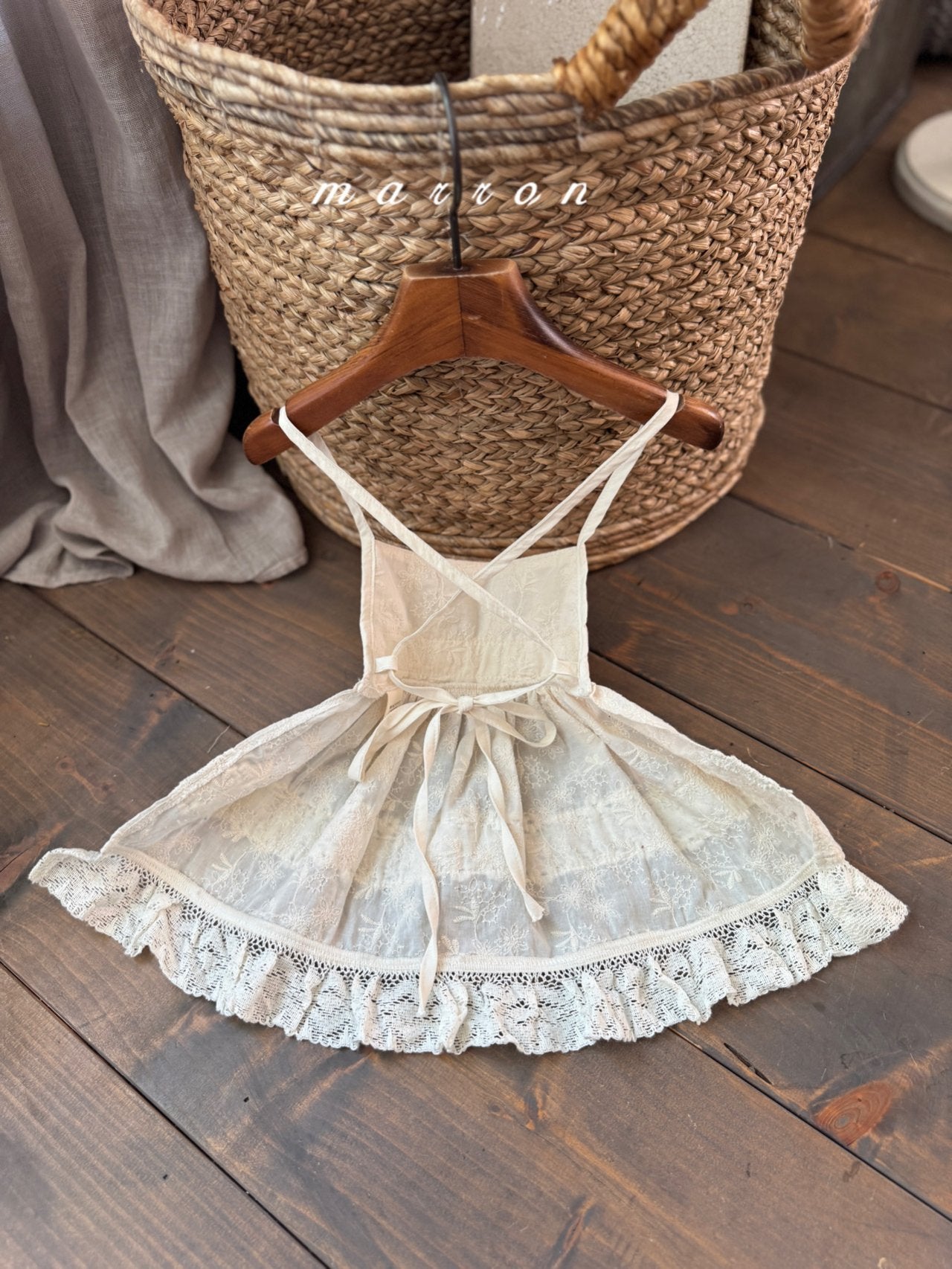 韓國童裝 25秋 | MA25314 Lace Apron
