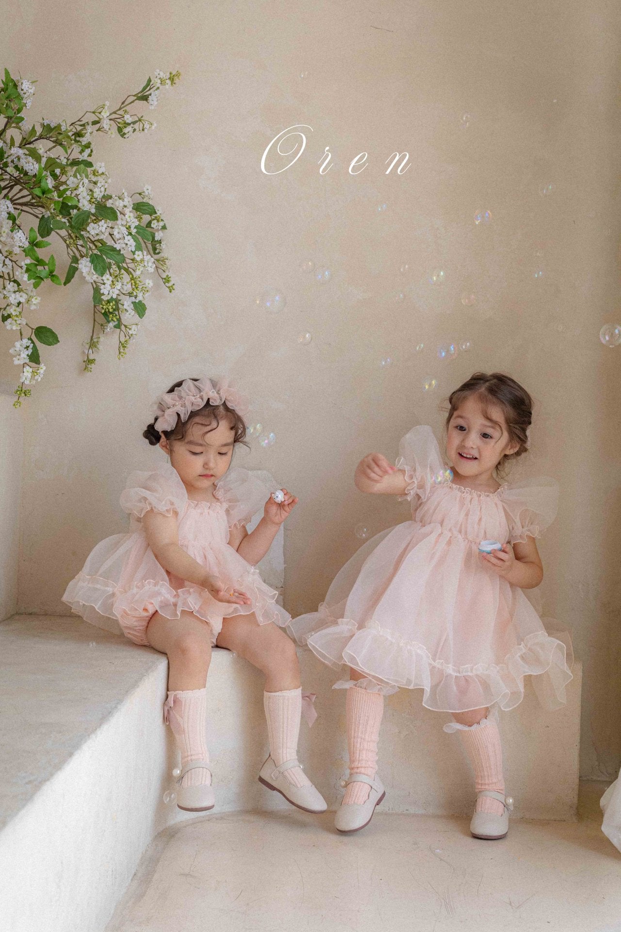 現貨▷ 韓國童裝 25夏 | OR252104 Coco Blush Kids Dress & Baby Suit