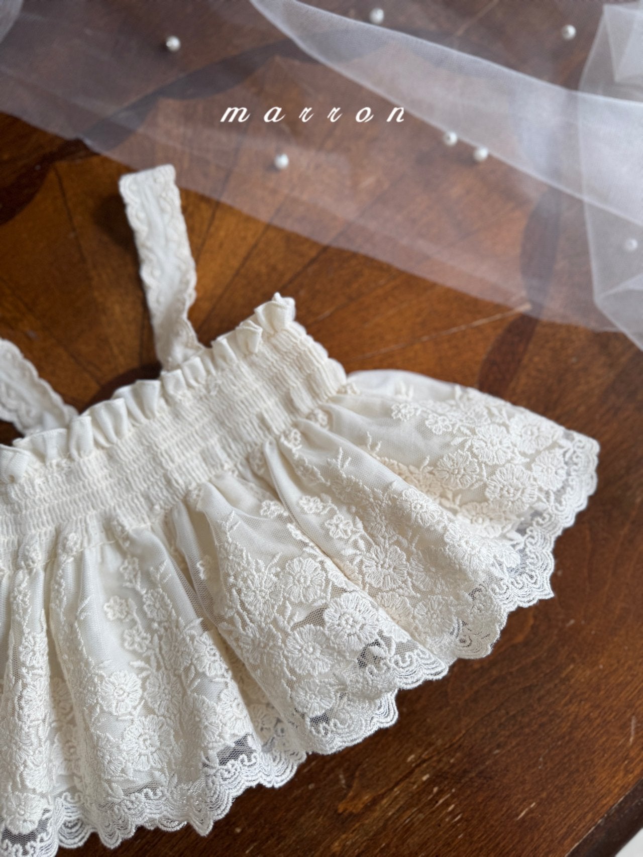 現貨▷ 韓國童裝 25夏 | MA25218 Vanilla Baby tee (12m)