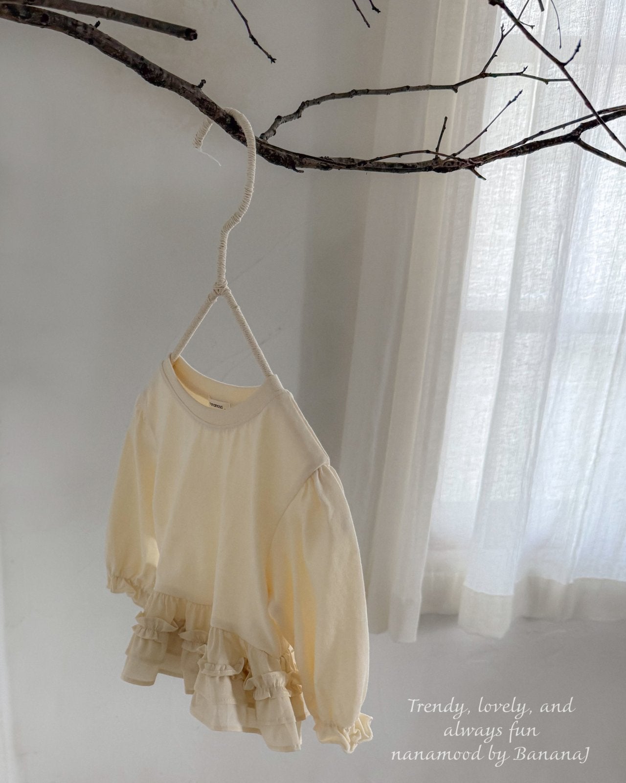 韓國童裝 25秋 | BJ25315 Baby Frill Tee
