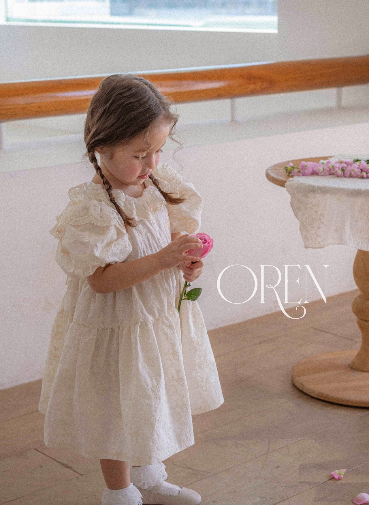 現貨▷ 韓國童裝 25夏 | OR25258 Lyla Lace Kids Ops (90)