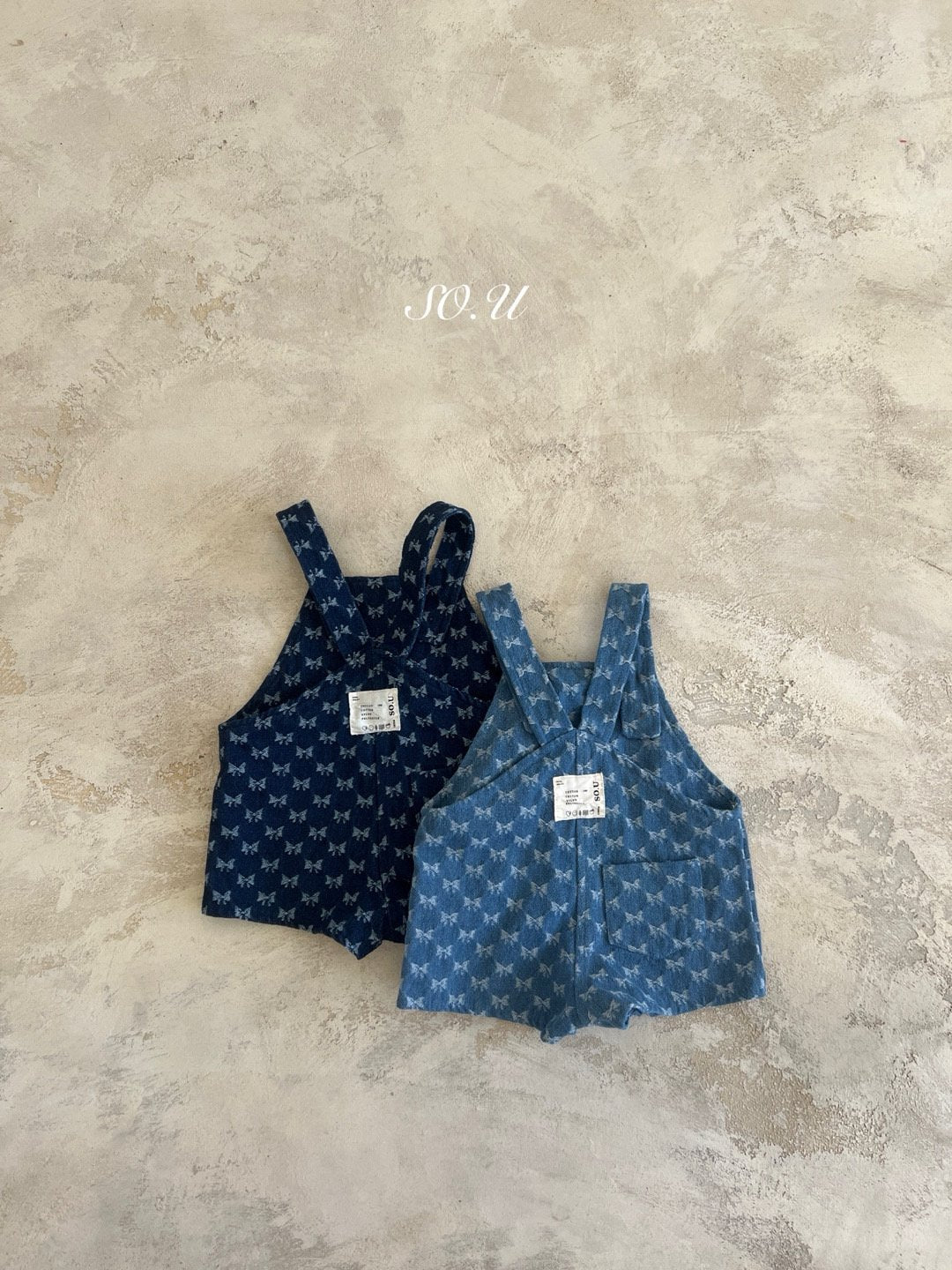 韓國童裝 25秋 | SO25303 Ribbon Overall